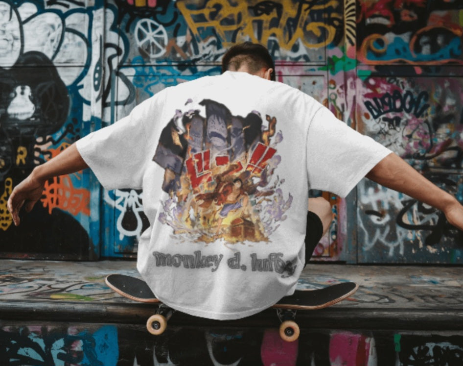 Oversized tee - “Monkey d. Luffy”