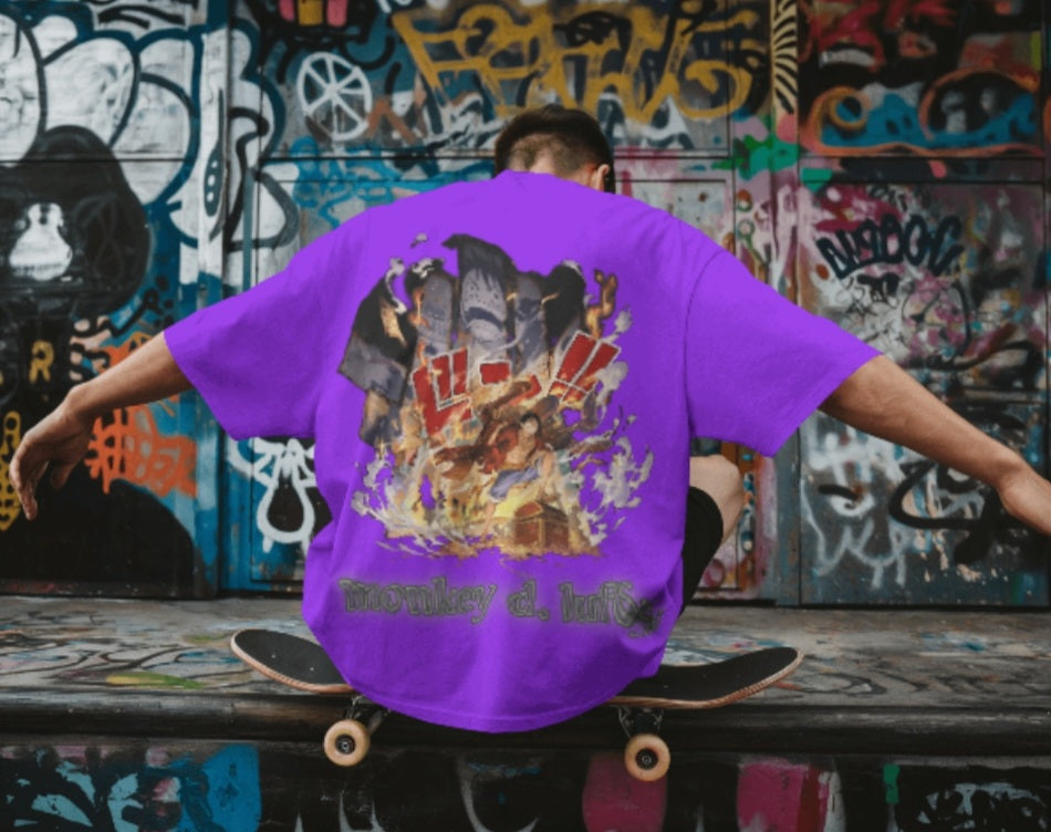 Oversized tee - “Monkey d. Luffy”