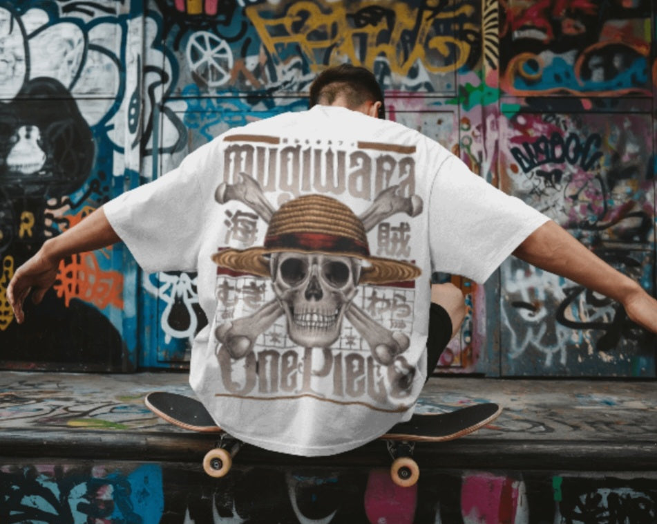 Oversized tee - “one piece mugiwara”