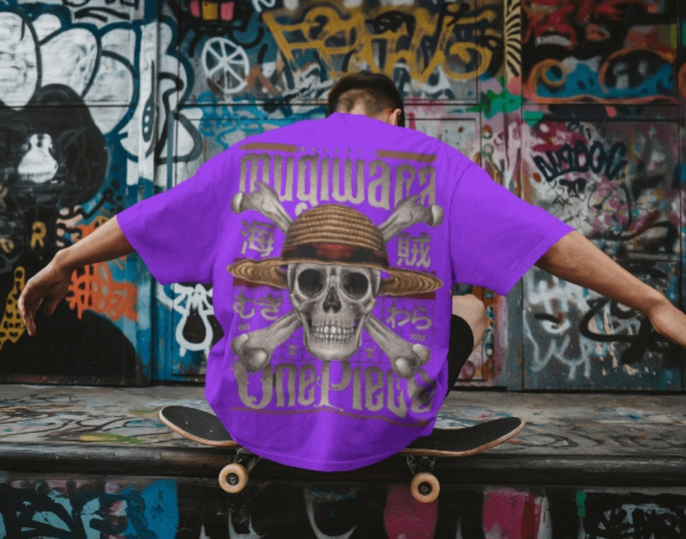 Oversized tee - “one piece mugiwara”