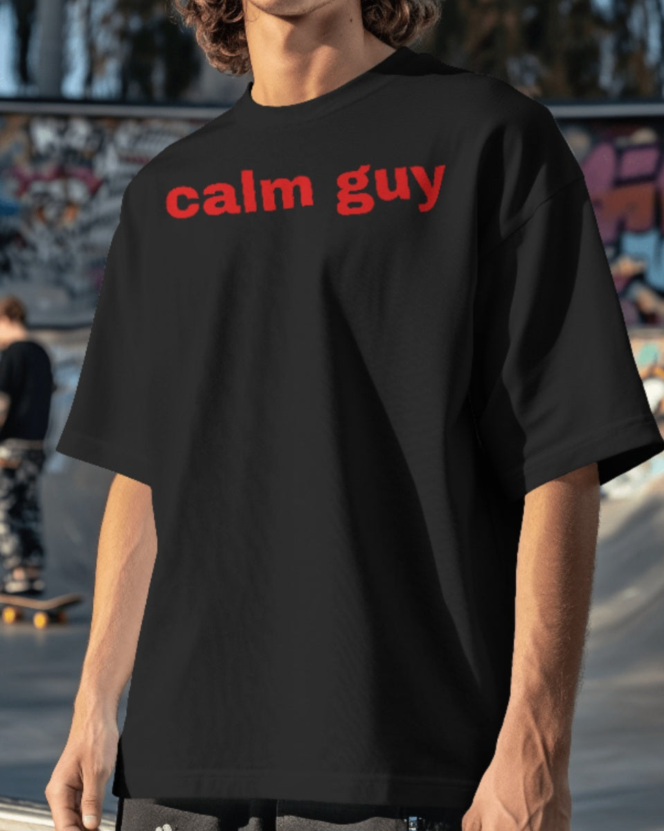 oversized tee - "calm guy"