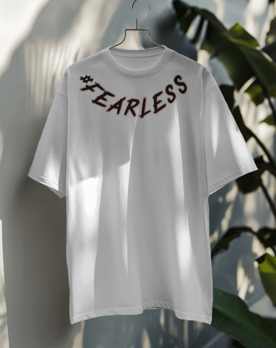 oversized tee - "fearless"