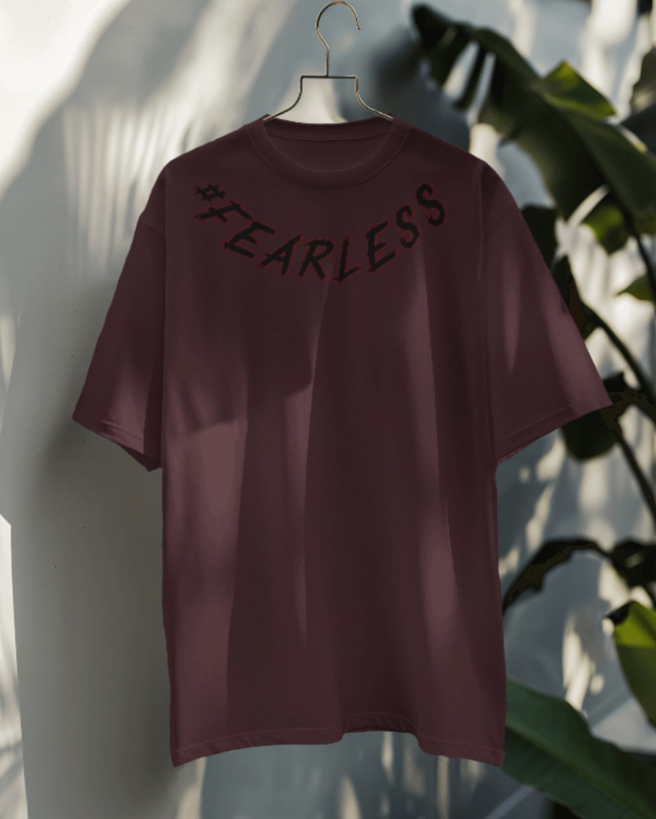 oversized tee - "fearless"