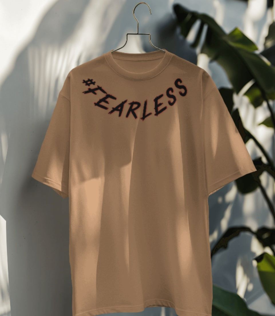 oversized tee - "fearless"