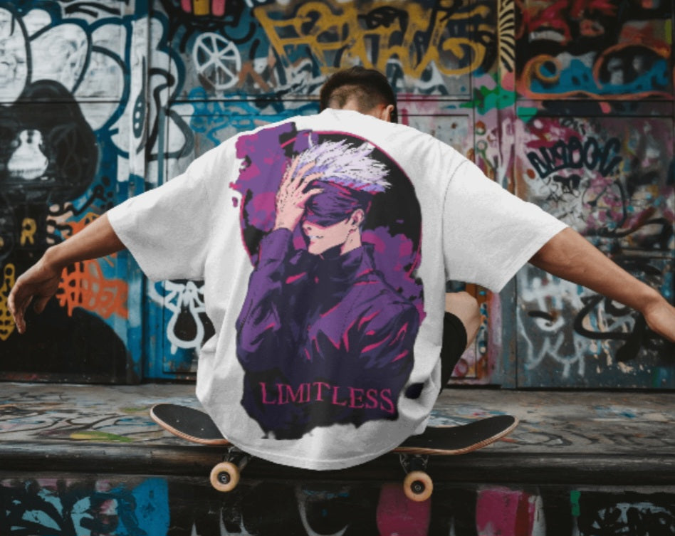 Oversized tee - “Limitless x Satoru Goju ”