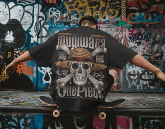Oversized tee - “one piece mugiwara”