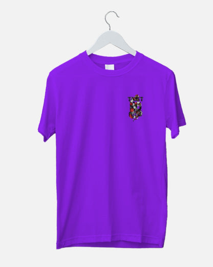 front and back print oversized tee -"trust no one - snake"
