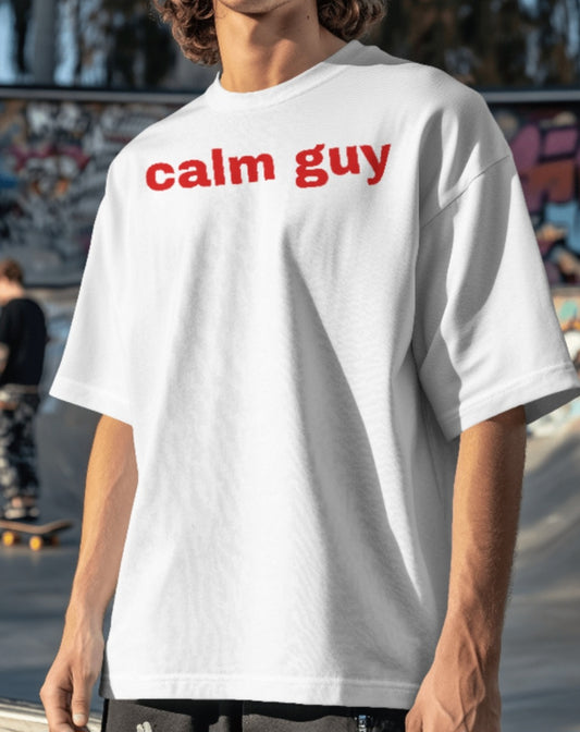 oversized tee - "calm guy"