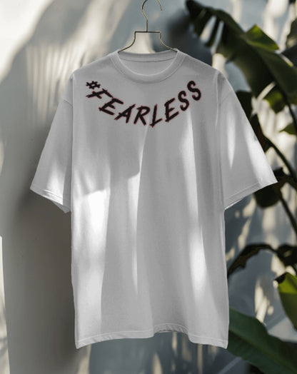 oversized tee - "fearless"