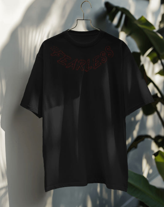 oversized tee - "fearless"