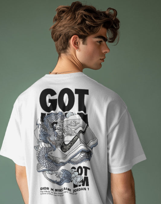 oversized tee - "air jordan dior"