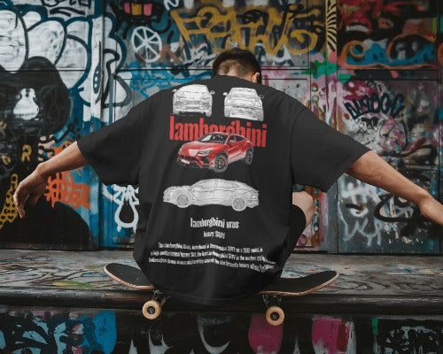 oversized tee - "lamborghini urus"